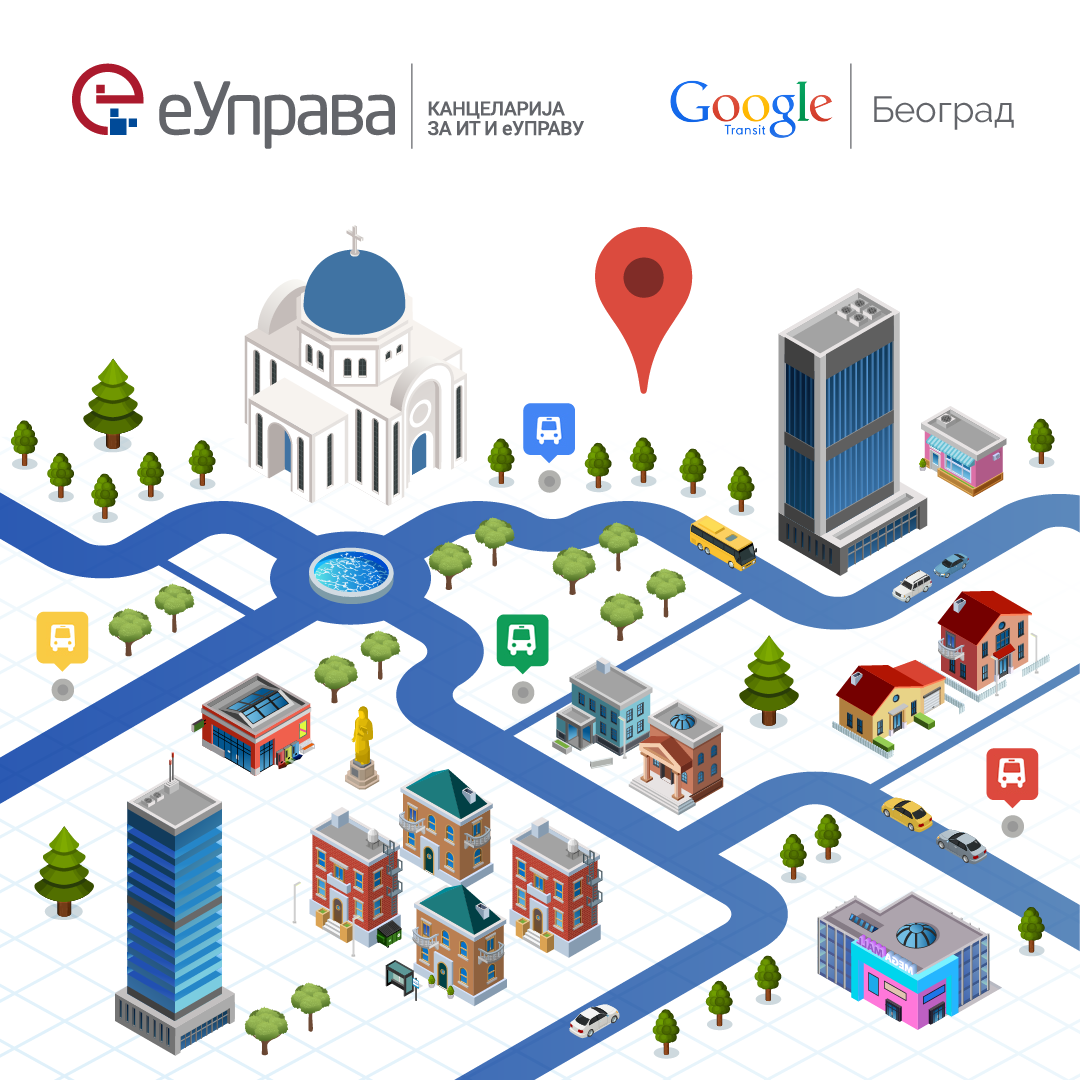 Захваљујући отвореним подацимa и јавни превоз Београда доступан на Гугл мапи