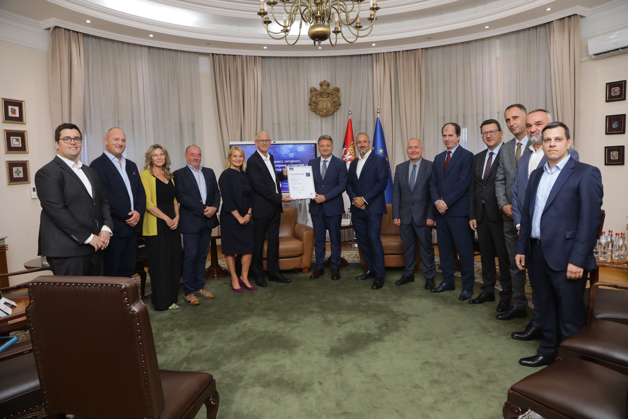 Državni data centar u Kragujevcu dobio međunarodni sertifikat za najviši nivo pouzdanosti i bezbednosti 